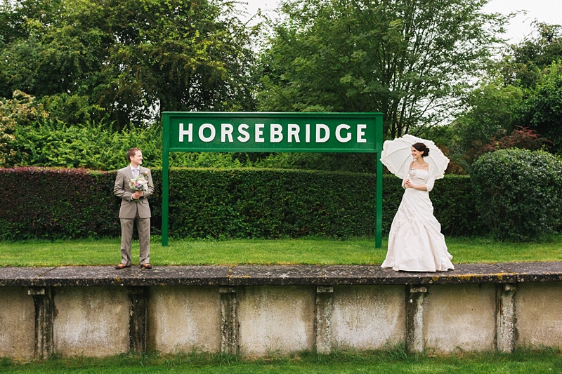 horsebridge station wedding